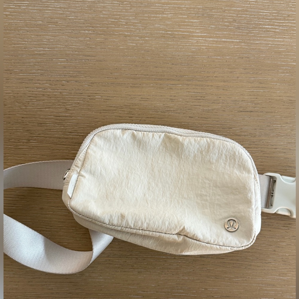 lululemon athletica Cream Belt Bag